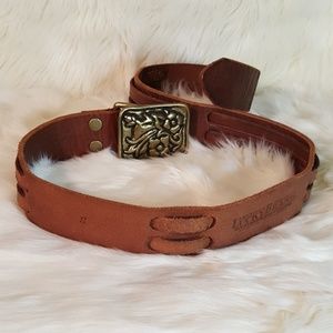 Lucky Brand Leather Belt (Brown)